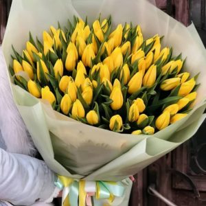 101 Желтый Тюльпан в пленке